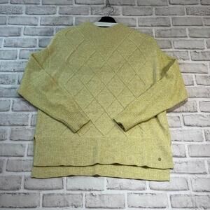 Olsen Cora‎ Relaxed Fit Sweater Women's Size L/14 Butter Yellow